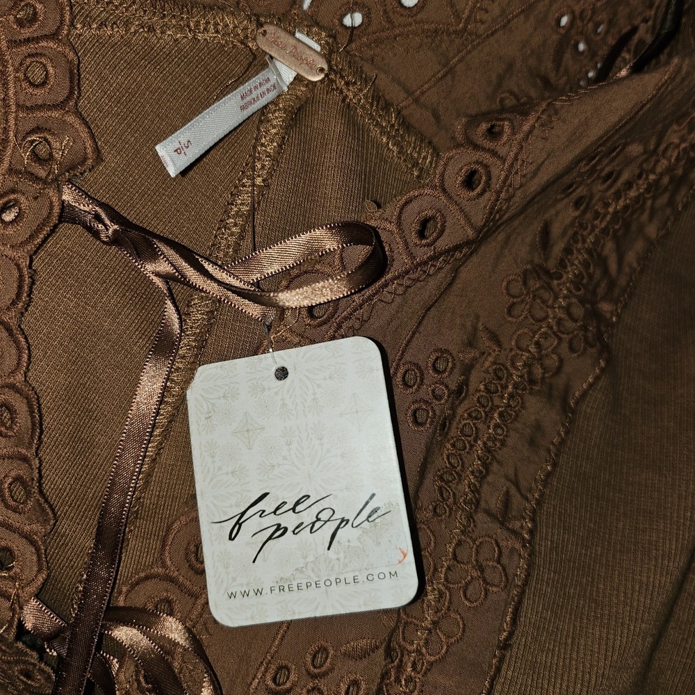 Free People Gesibelle Skirt Set. Earthy.Boho Chic, Cottagecor NWT Macadamia... - Picture 9 of 9